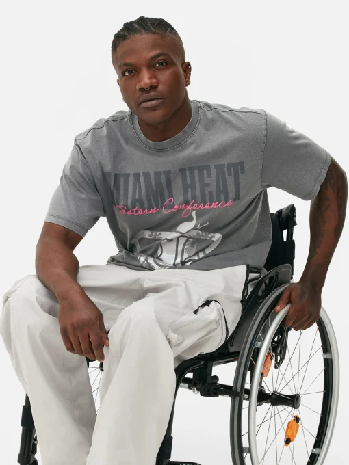 NBA Miami Heat Acid Wash T-Shirt
