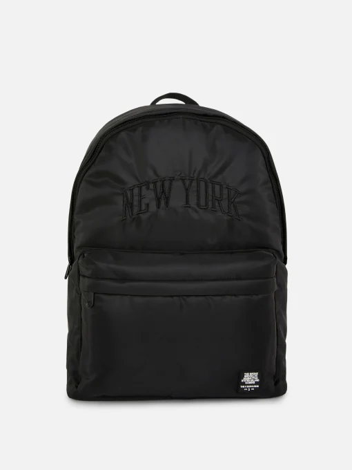 New York Embroidered Backpack