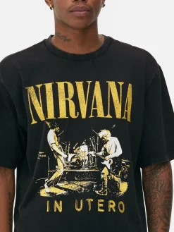 Nirvana Washed Effect T-Shirt