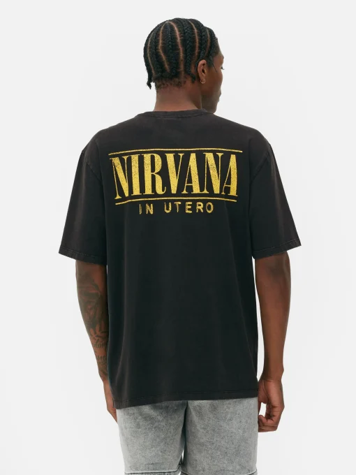 Nirvana Washed Effect T-Shirt