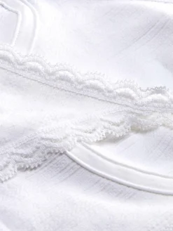 Non-Padded Pointelle Longline Bra Lingerie Set