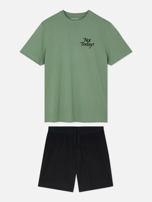 Not Today T-Shirt And Shorts Pajamas