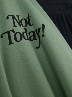 Not Today T-Shirt And Shorts Pajamas