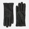 Notched Wrist Leather Gloves