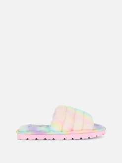 Ombré Faux Fur Slippers