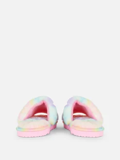 Ombré Faux Fur Slippers