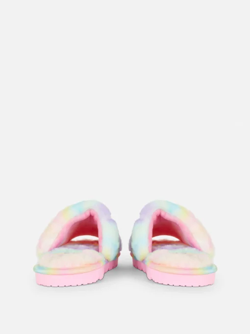 Ombré Faux Fur Slippers