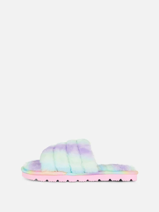 Ombré Faux Fur Slippers