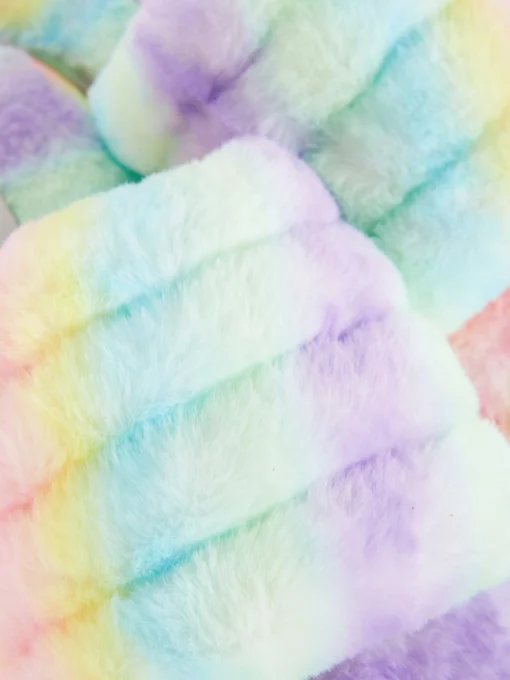 Ombré Faux Fur Slippers