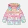 Ombre Iridescent Puffer Jacket
