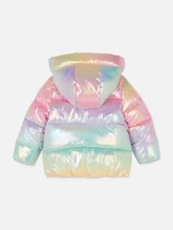 Ombre Iridescent Puffer Jacket