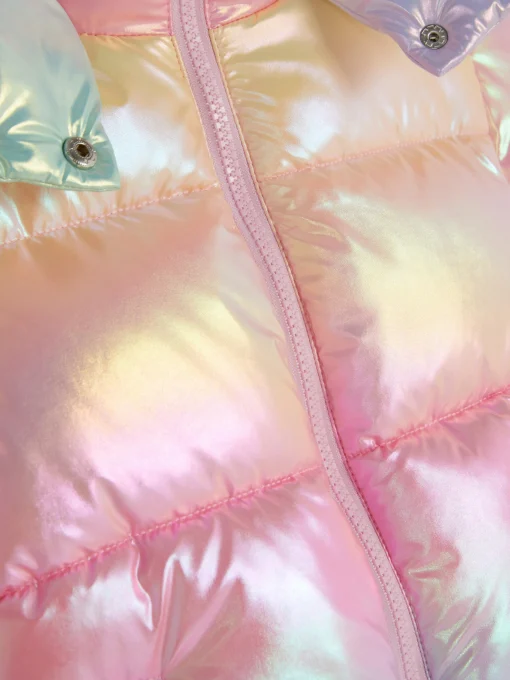 Ombre Iridescent Puffer Jacket
