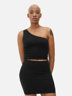 One Shoulder Crop Top