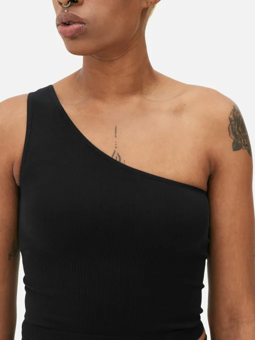 One Shoulder Crop Top