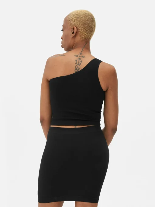 One Shoulder Crop Top
