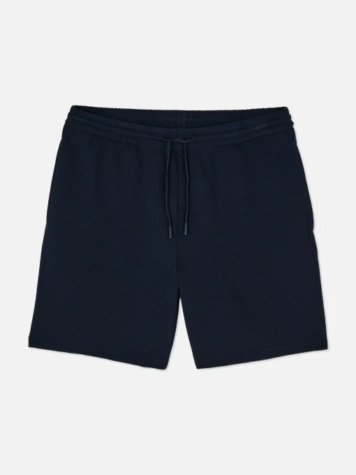 Ottoman Ribbed Pajama Shorts