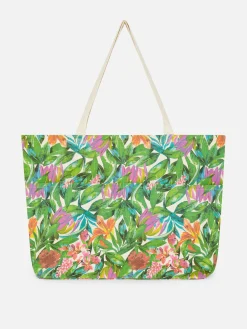 Oversized Floral Shopper