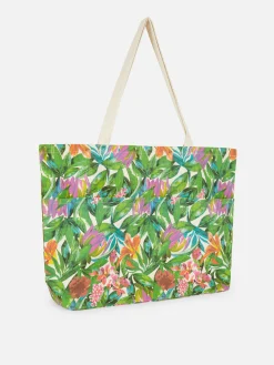 Oversized Floral Shopper