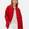 Oversized Knit Bomber Jacket
