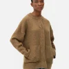 Oversized Knit Bomber Jacket