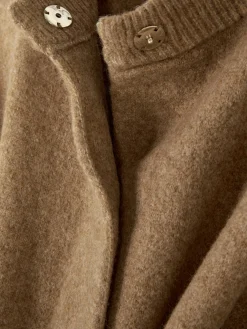 Oversized Knit Bomber Jacket