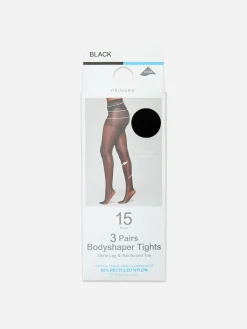 3-Pack 15 Denier Body Shaper Tights