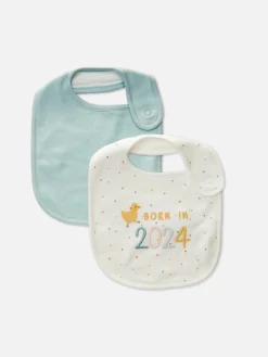 2-Pack 2024 Fabric Bibs