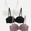 3-Pack A-DD Satin Edge Balcony Bras