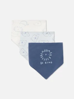 3-Pack Animal Bandana Bibs