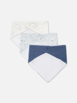 3-Pack Animal Bandana Bibs