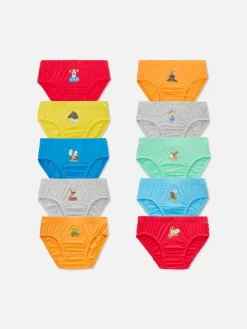 10-Pack Animal Graphic Briefs