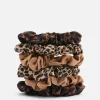 6-Pack Animal Print Micro Scrunchies