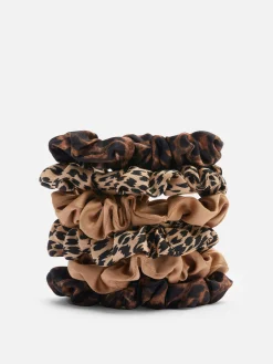 6-Pack Animal Print Micro Scrunchies