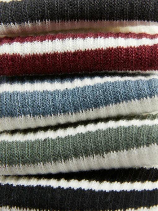 5-Pack Ankle Stripe Sports Socks