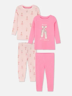 2-Pack Ballerina Graphic Pajamas