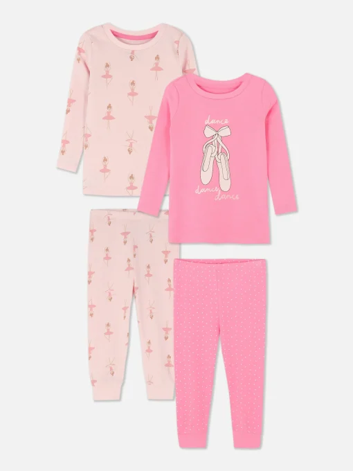 2-Pack Ballerina Graphic Pajamas