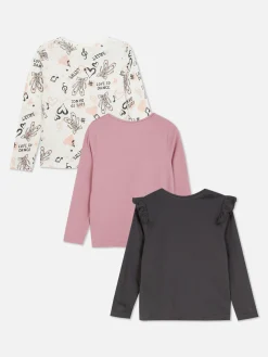3-Pack Ballet Graphic Long Sleeve T-Shirts