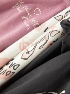 3-Pack Ballet Graphic Long Sleeve T-Shirts