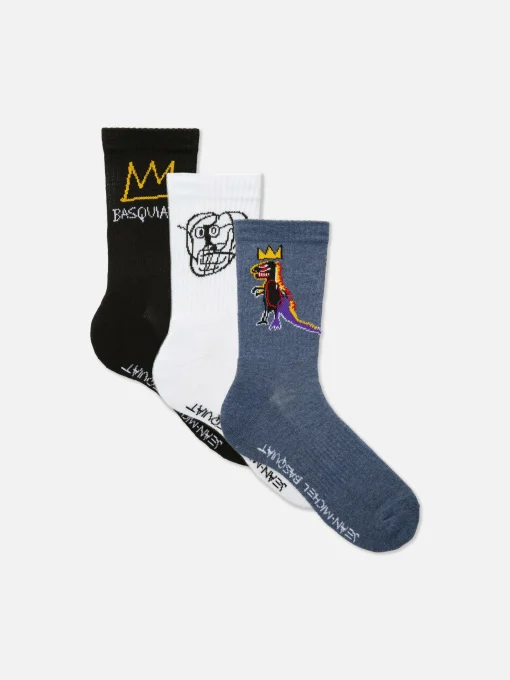 3-Pack Basquiat Crew Socks