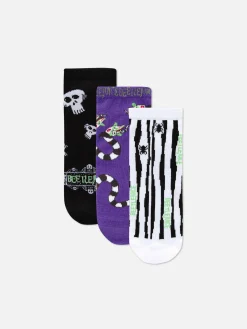 3-Pack Beetlejuice Trainer Socks