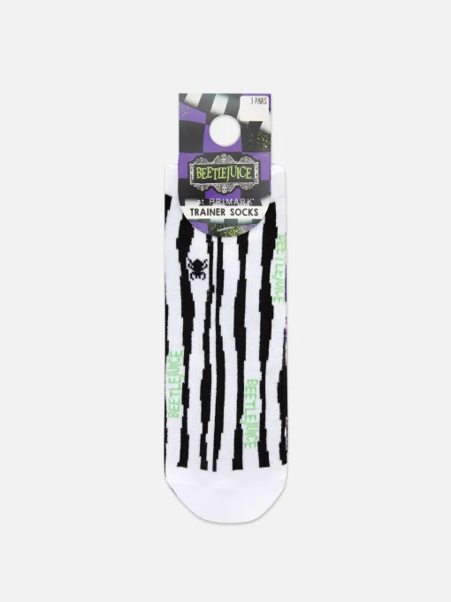 3-Pack Beetlejuice Trainer Socks