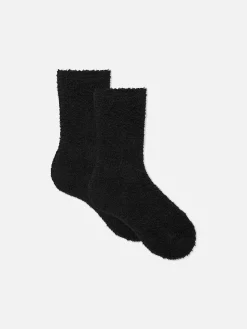 2-Pack Bouclé Crew Socks