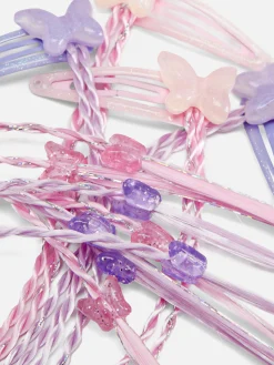 4-Pack Butterfly Braid Snap Hair Clips
