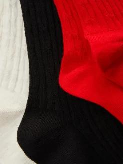 3-Pack Cable Knit Tights
