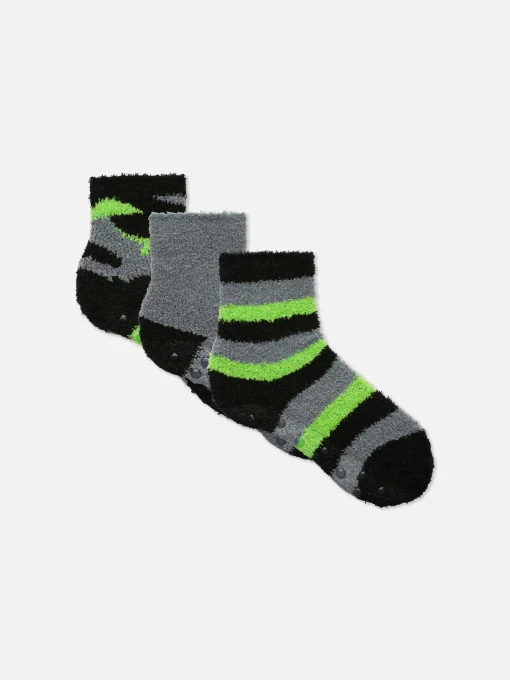 3-Pack Camo/Striped Ankle Socks