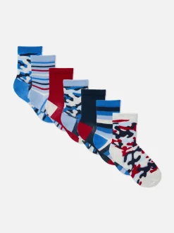 7-Pack Camouflage Ankle Socks