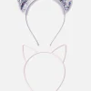 2-Pack Cat Ear Headbands