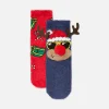 2-Pack Christmas Cozy Socks