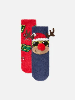2-Pack Christmas Cozy Socks