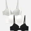 3-Pack Classic T-Shirt Bras